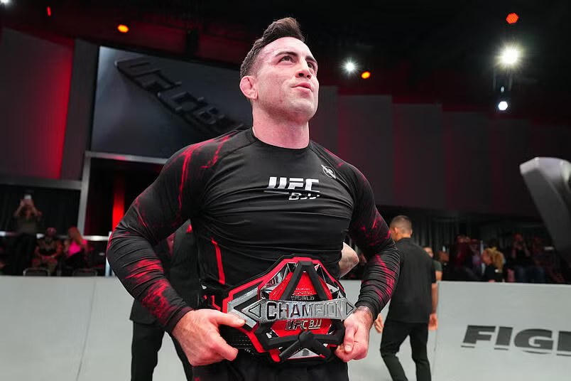 Mason Fowler with the UFC BJJ world championship belt